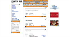 Desktop Screenshot of kartenvorverkauf-trier.de
